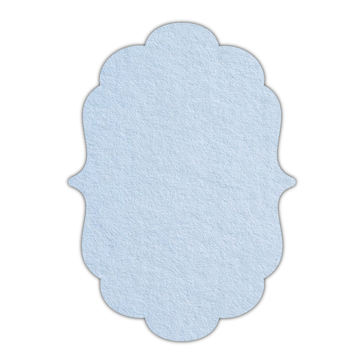 CMYK Print on Light Sky Blue Cardstock | Shape P8 | 3" x 4"