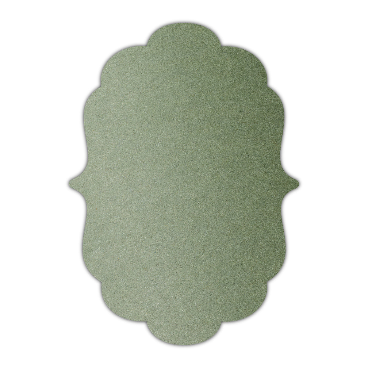 CMYK Print on Mid Green Cardstock | Shape P8 | 3.5" x 5"