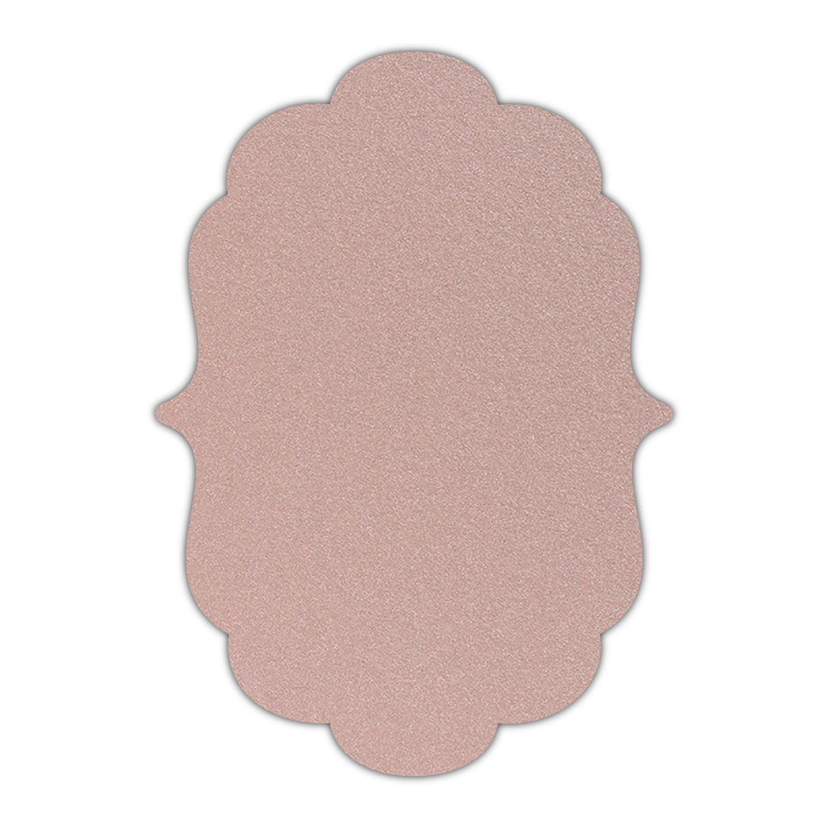 CMYK Print on Shimmer Nude Cardstock | Shape P8 | 11" x 17"