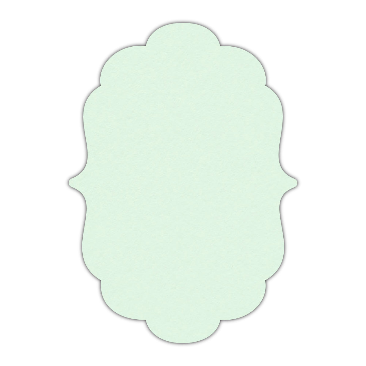 CMYK Print on Pastel Green Cardstock | Shape P8 | 4.25" x 5.5"