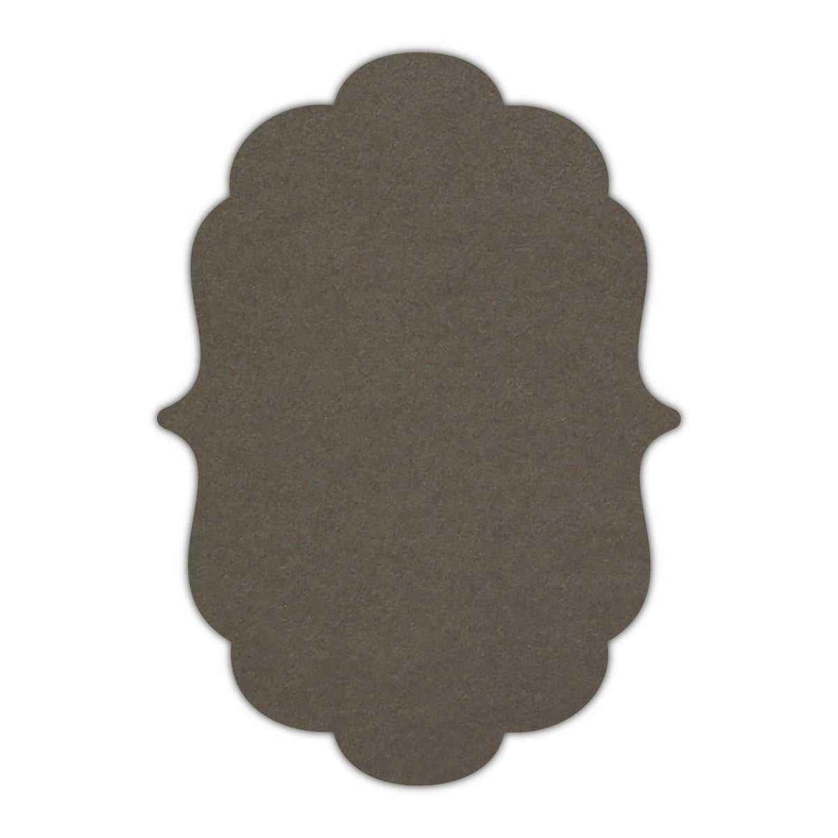 CMYK Print on Sombre Grey Cardstock | Shape P8 | 3" x 5"