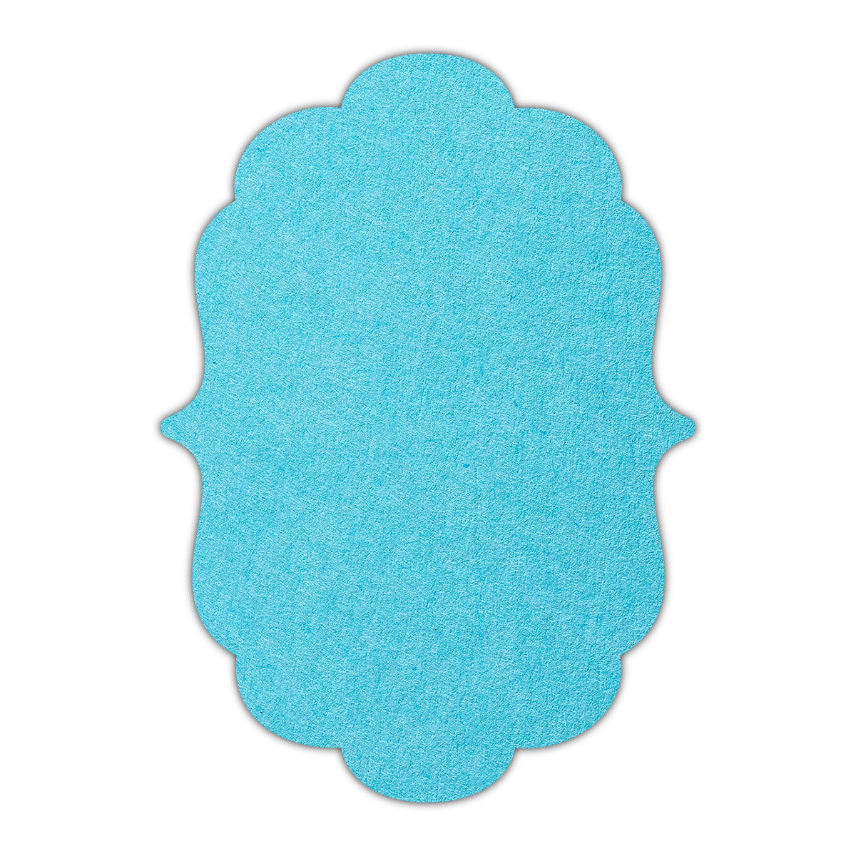 CMYK Print on Turquoise Cardstock | Shape P8 | 12" x 18"