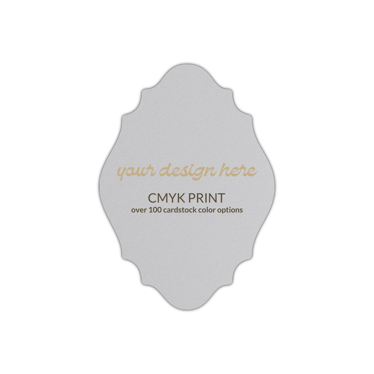 Shape P9 Diecut Card | CMYK Print | 8.5" x 11"