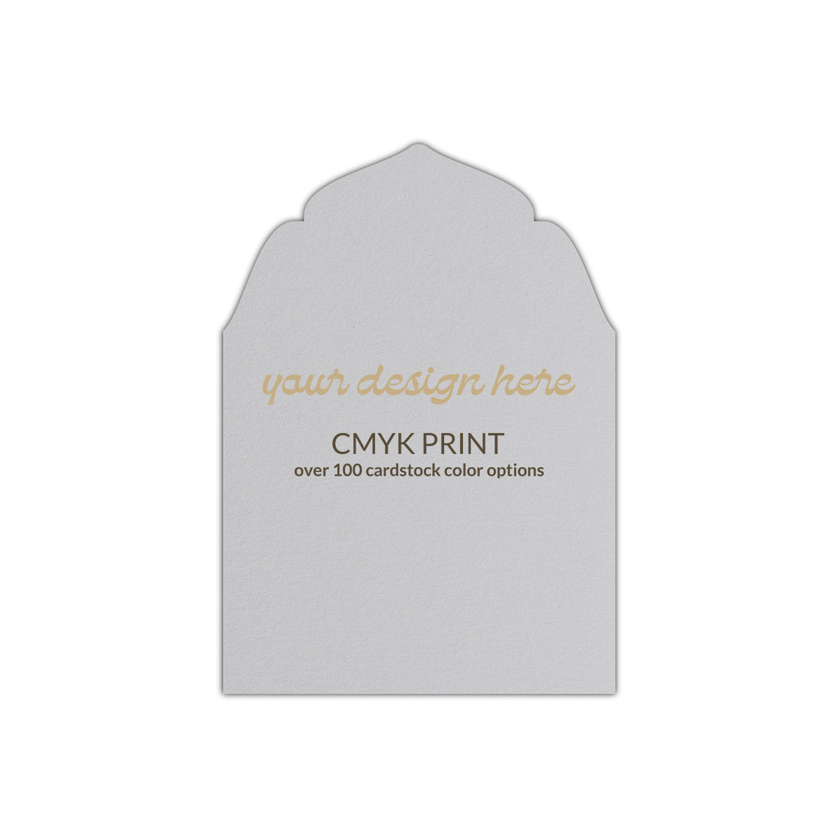 Shape P91 Diecut Card | CMYK Print | 4.25" x 5.5"