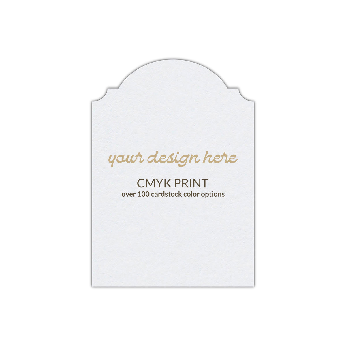 Shape P94 Diecut Card | CMYK Print | 4.25" x 5.5"