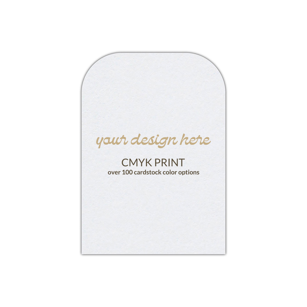 Shape P95 Diecut Card | CMYK Print | 2" x 3"