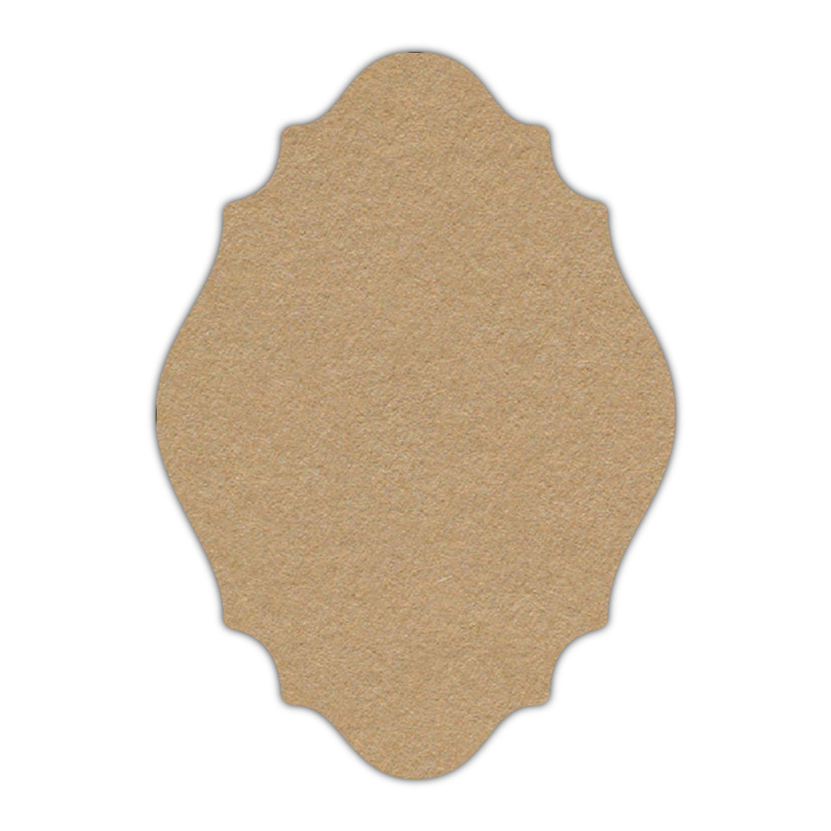 CMYK Print on Camel Cardstock | Shape P9 | 2" x 3"