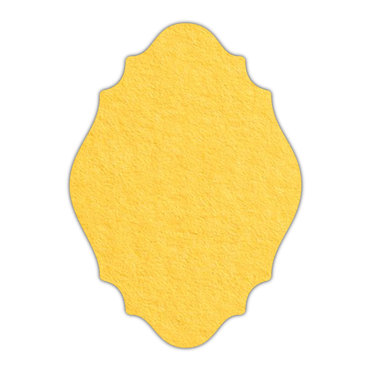 CMYK Print on Canary Yellow Cardstock | Shape P9 | 2" x 3.5"