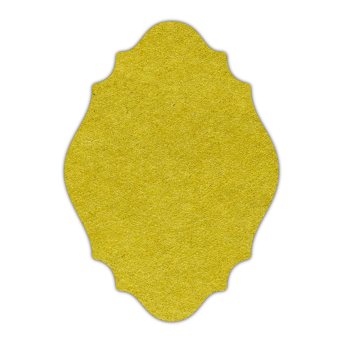 CMYK Print on Chartreuse Cardstock | Shape P9 | 2" x 3"