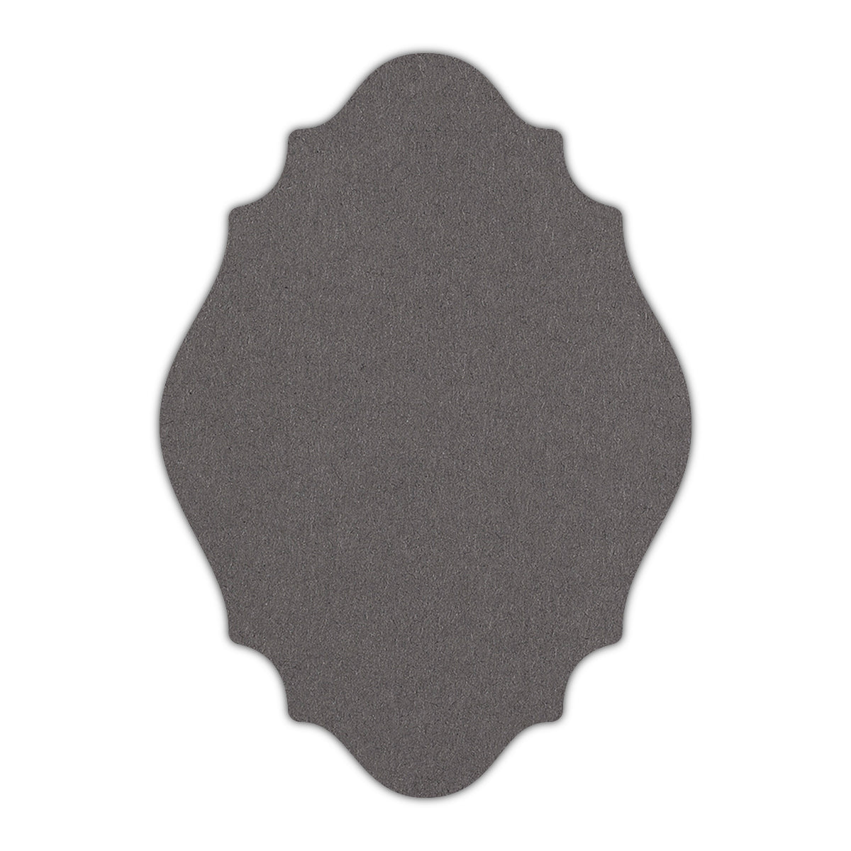 CMYK Print on Dark Grey Cardstock | Shape P9 | 4.25" x 5.5"