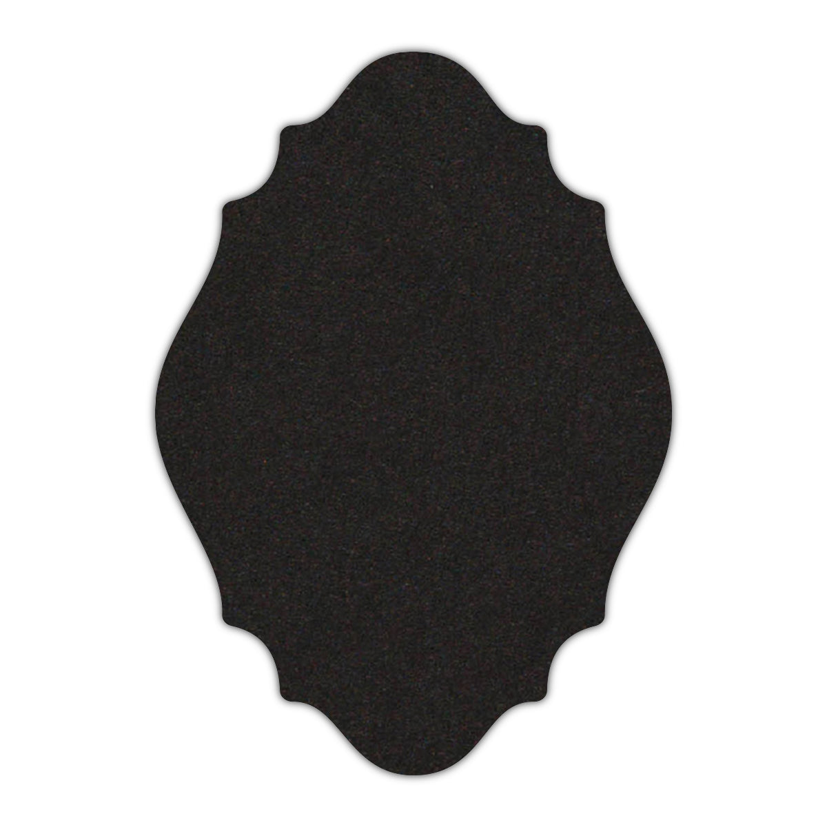 CMYK Print on Deep Black Cardstock | Shape P9 | 2.5" x 3.5"