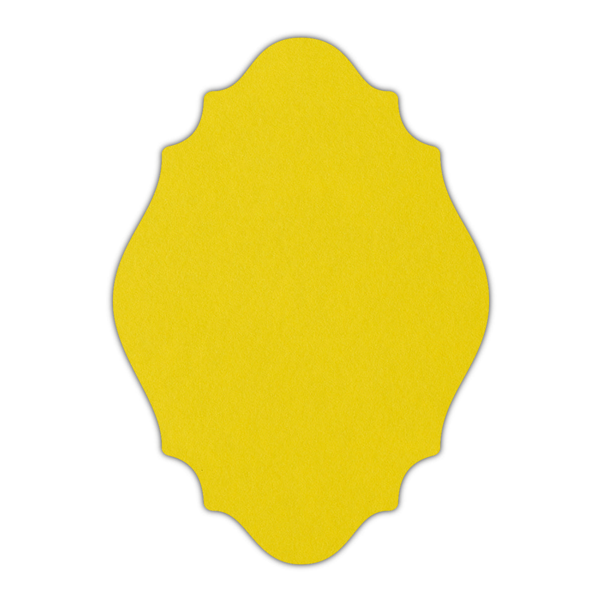 CMYK Print on Factory Yellow Cardstock | Shape P9 | 3" x 4"