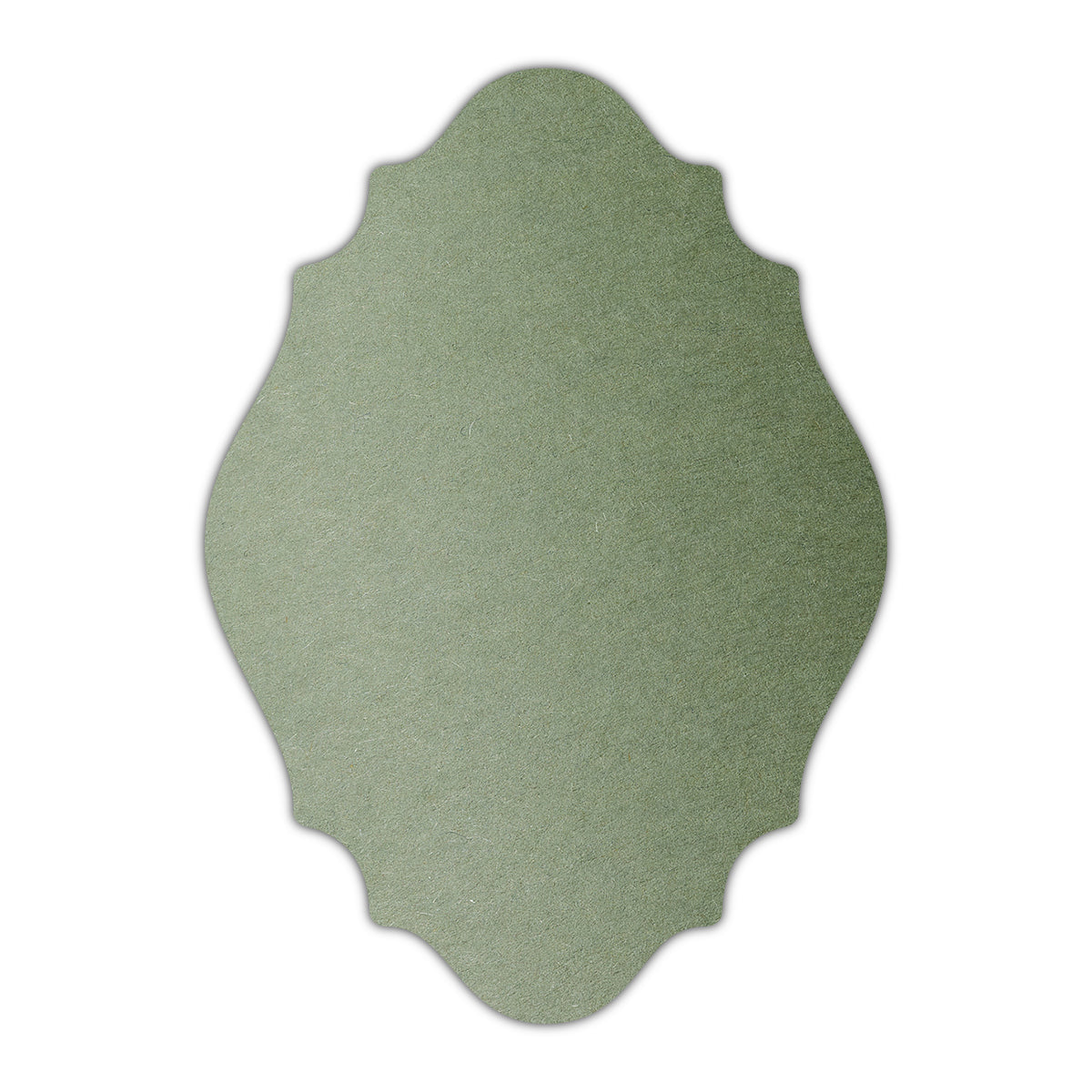 CMYK Print on Mid Green Cardstock | Shape P9 | 3.5" x 5"