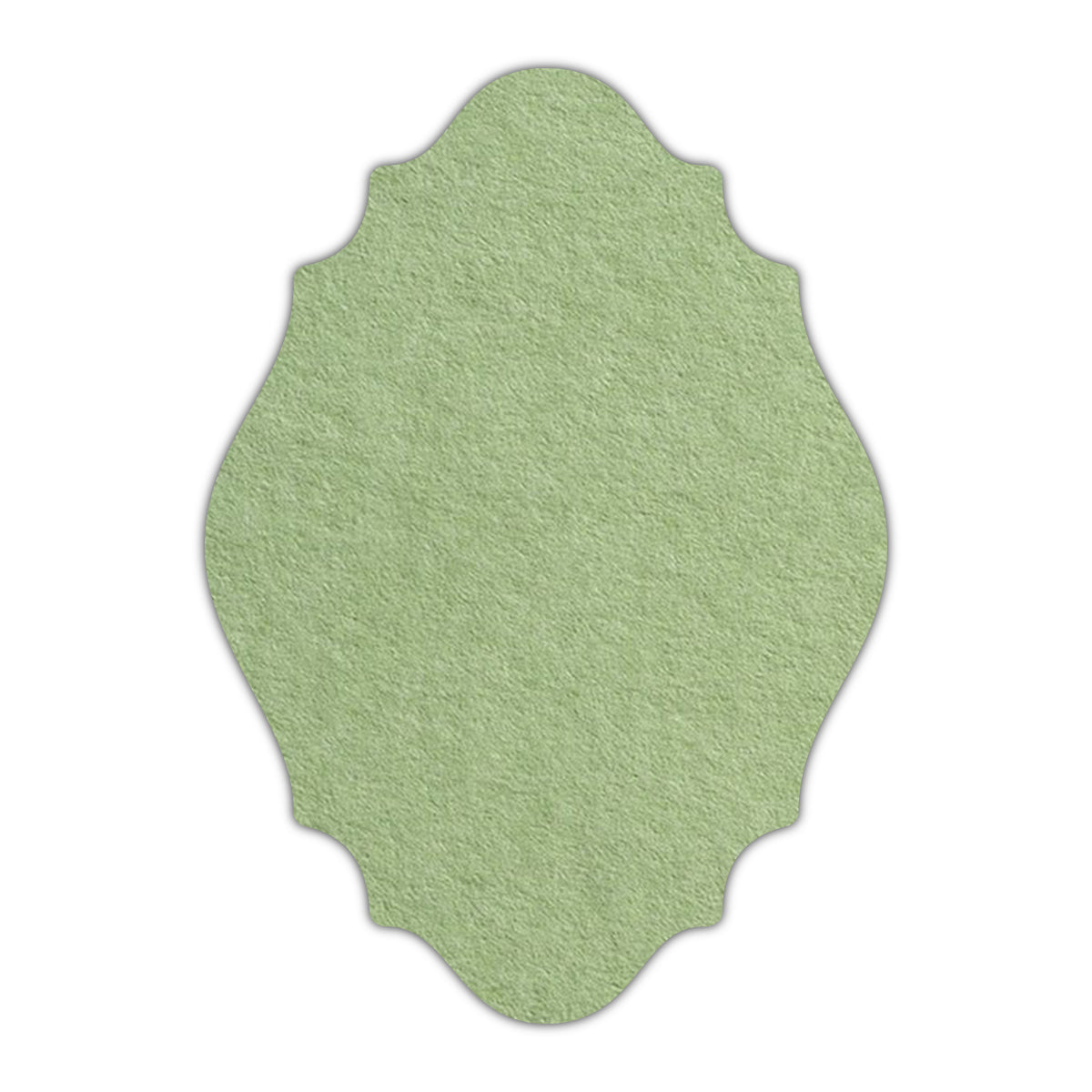 CMYK Print on Olive Green Cardstock | Shape P9 | 8.5" x 11"