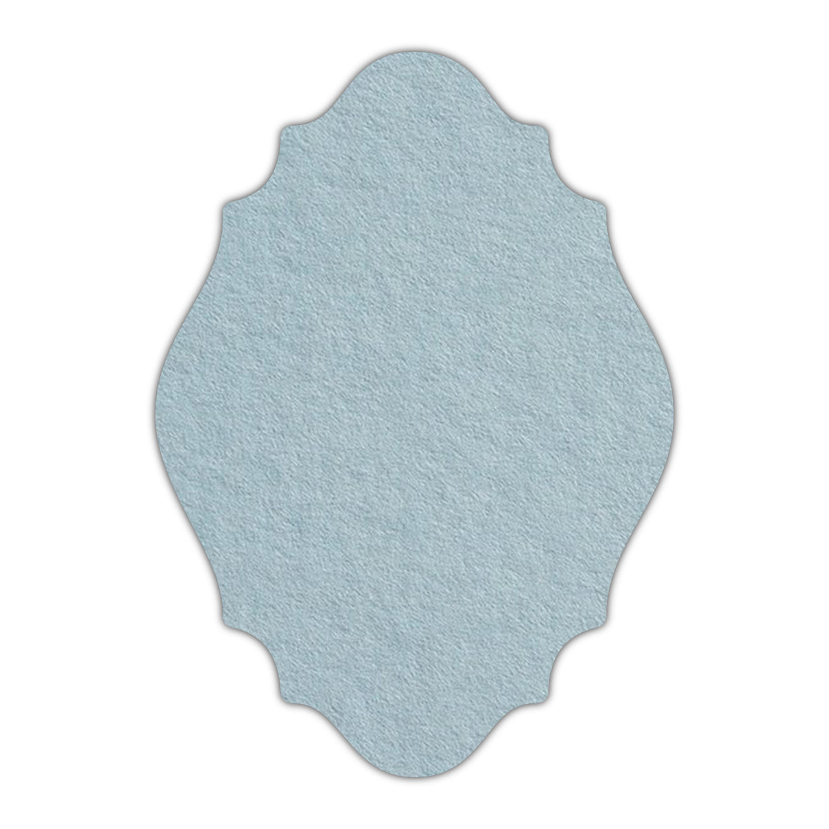 CMYK Print on Placid Blue Cardstock | Shape P9 | 2" x 3.5"