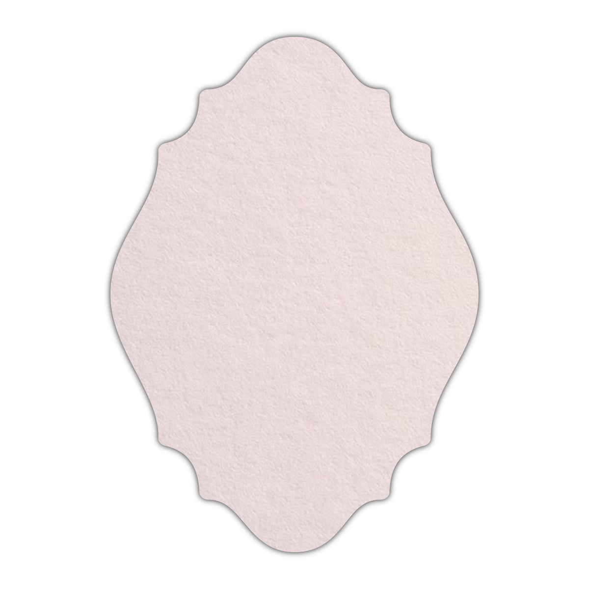 CMYK Print on Powder Pink Cardstock | Shape P9 | 3" x 4"