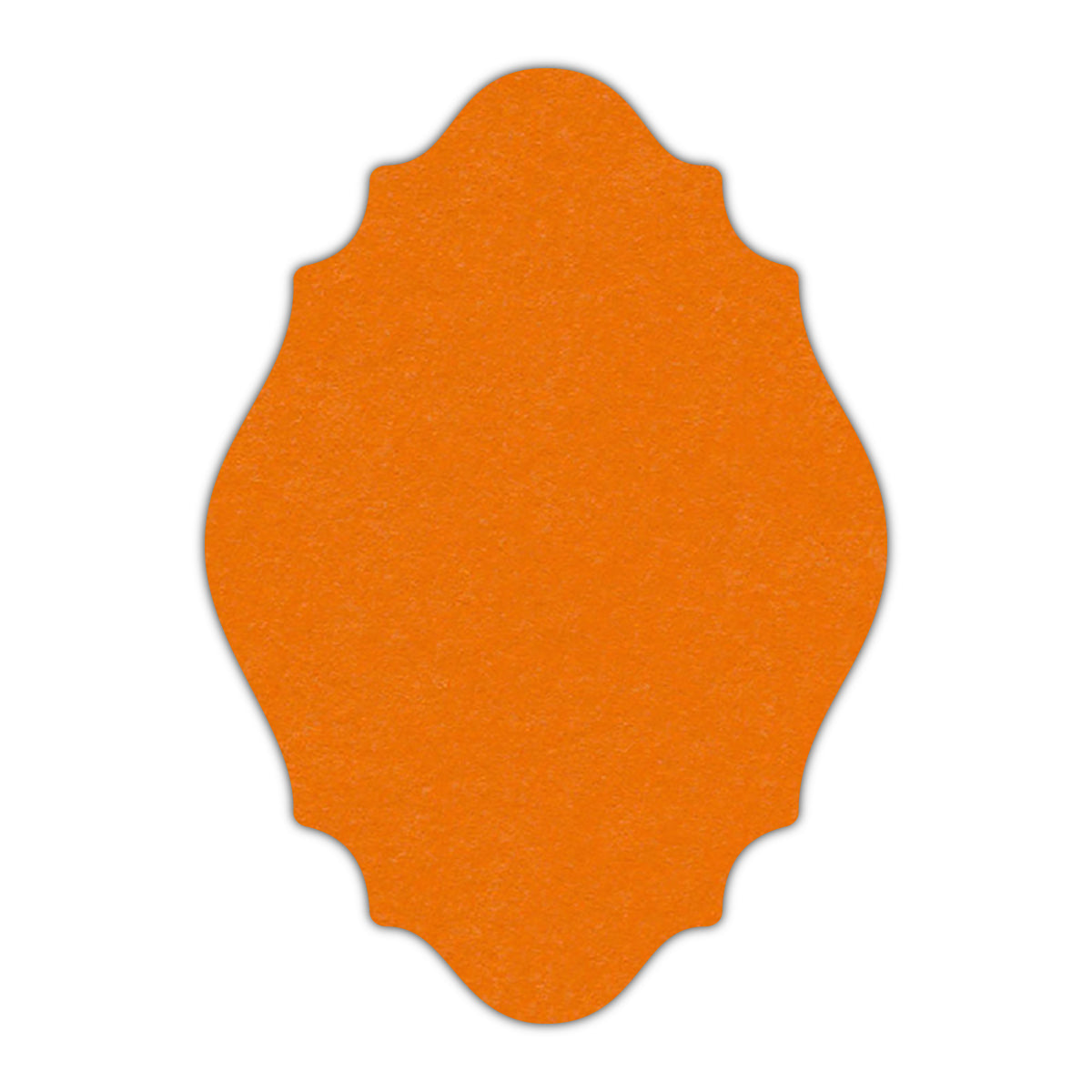CMYK Print on Pumpkin Cardstock | Shape P9 | 2" x 3.5"