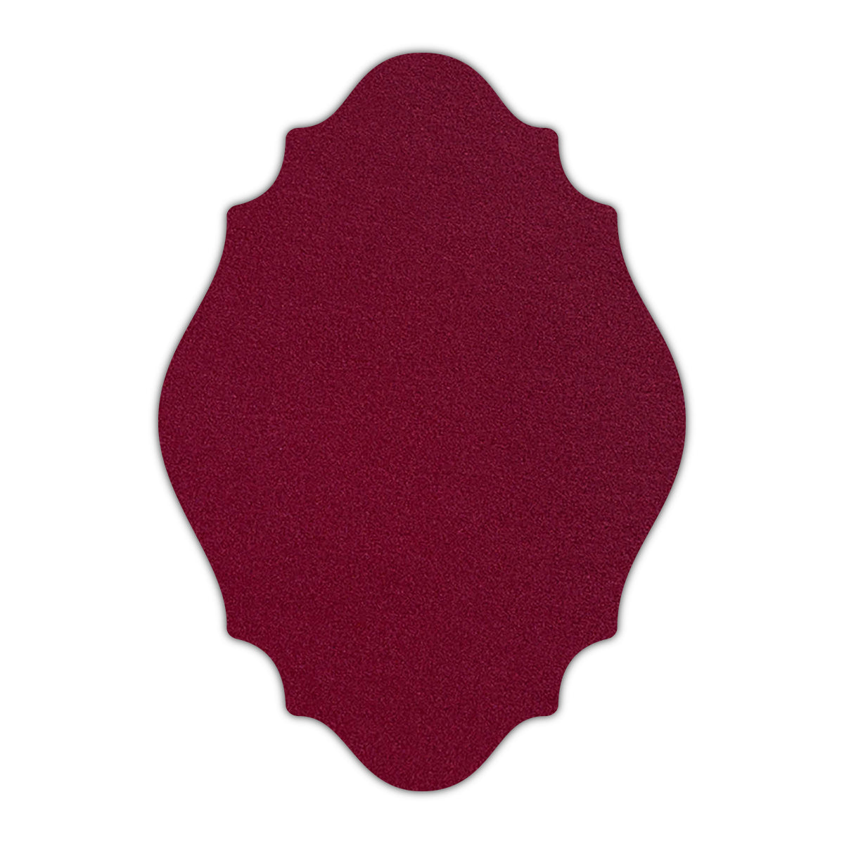 CMYK Print on Shimmer Red Lacquer Cardstock | Shape P9 | 2" x 3.5"