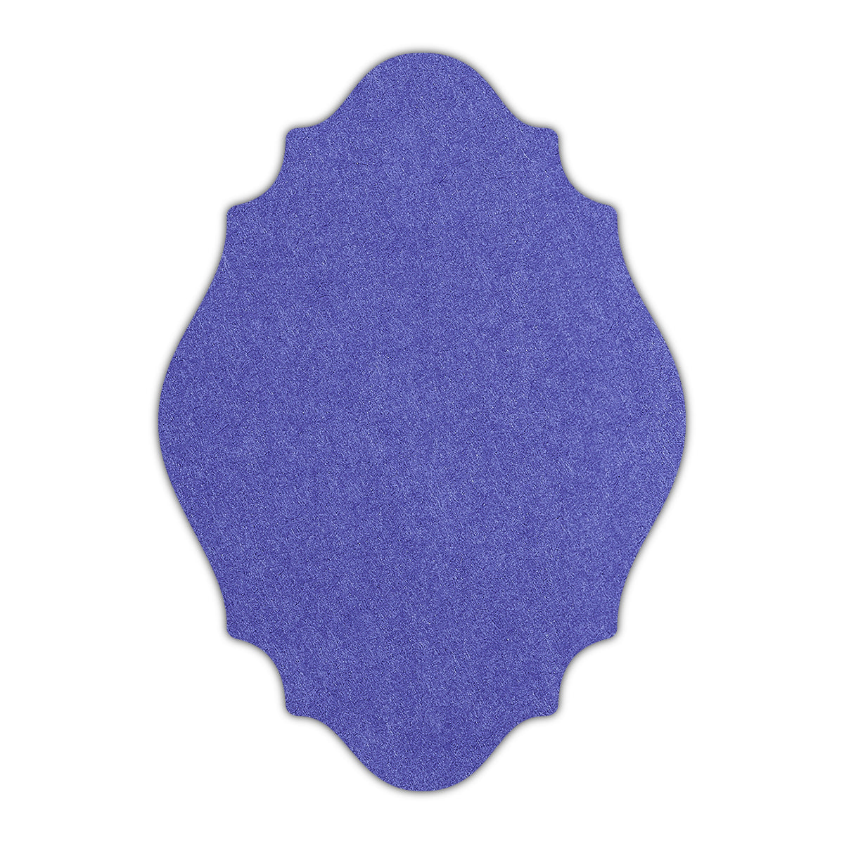 CMYK Print on Royal Blue Cardstock | Shape P9 | 5" x 7"