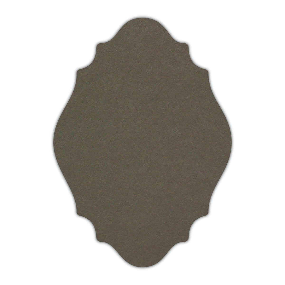 CMYK Print on Sombre Grey Cardstock | Shape P9 | 2" x 3.5"