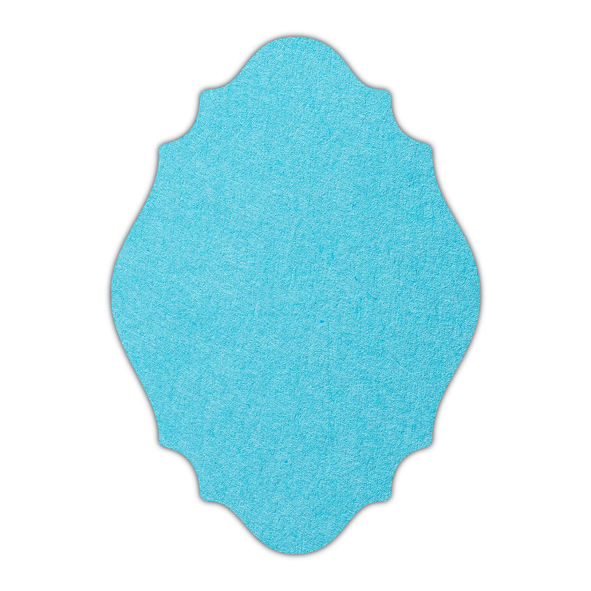 CMYK Print on Turquoise Cardstock | Shape P9 | 3.5" x 5"