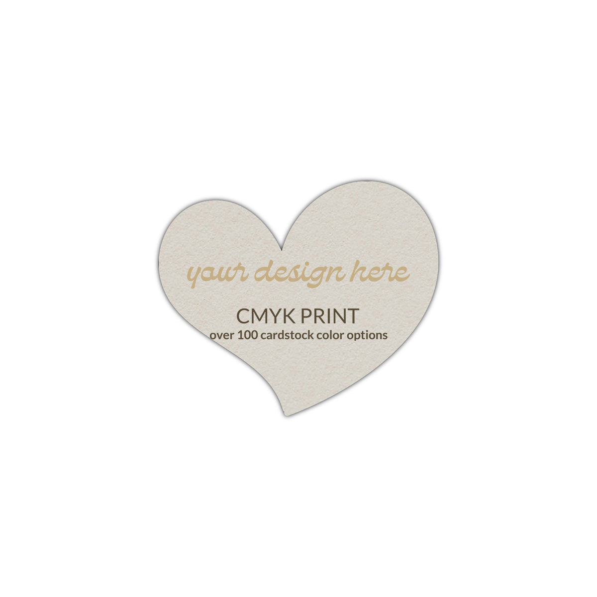 Shape S100 Diecut Card | CMYK Print | 2.5" x 2.5"