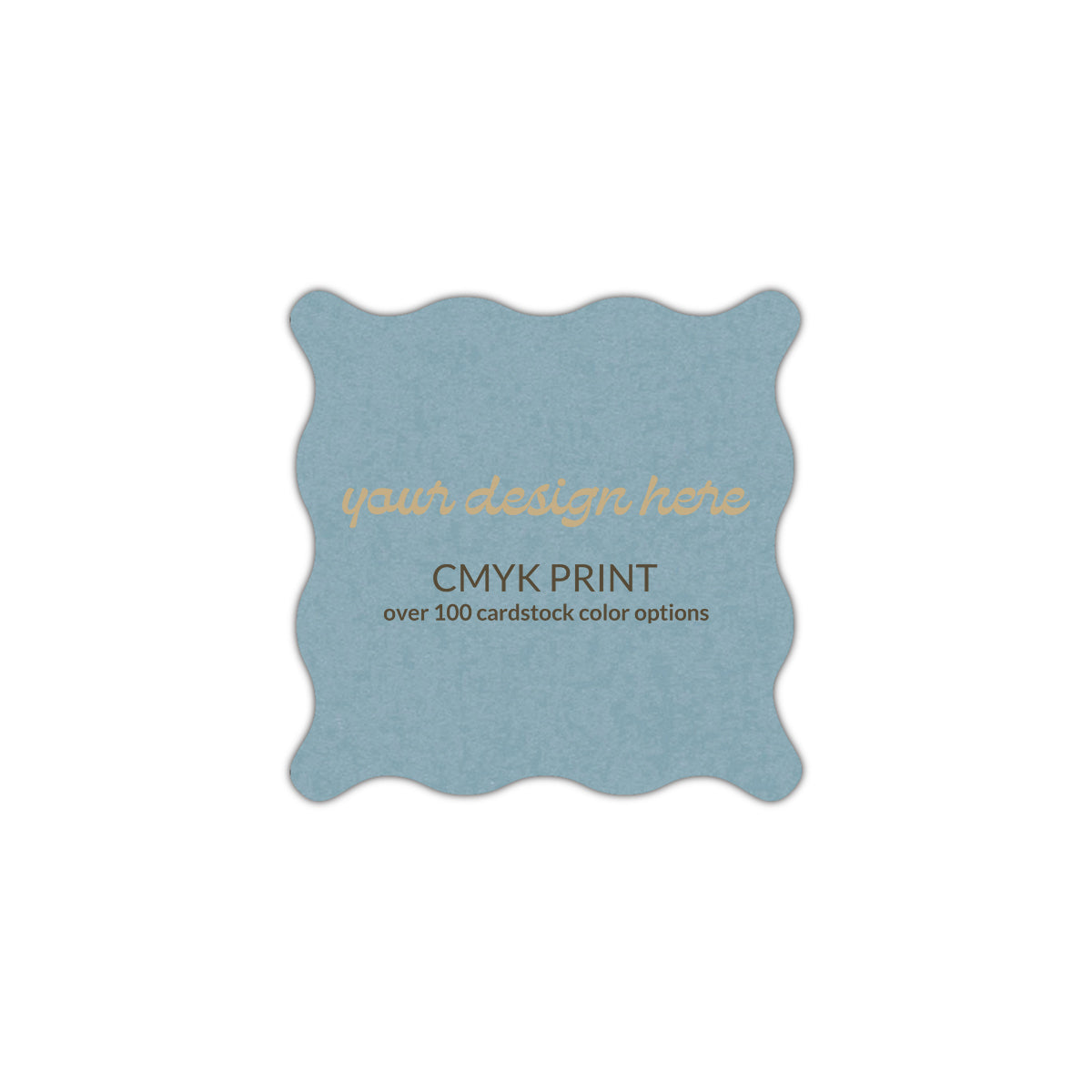 Shape S102 Diecut Card | CMYK Print | 4.25" x 4.25"