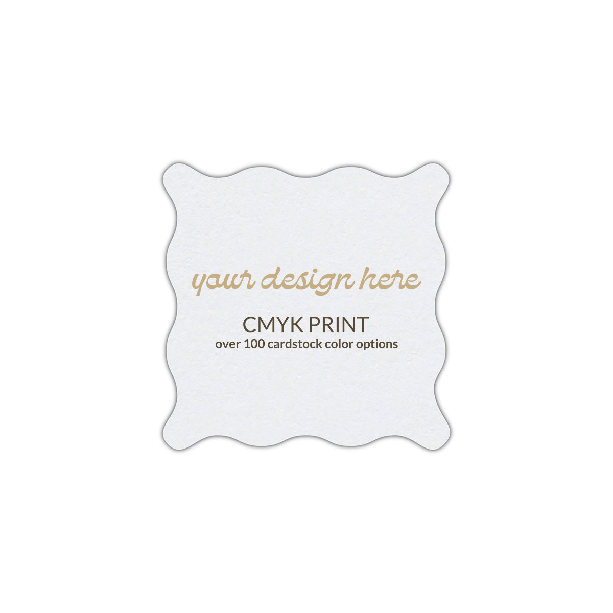 Shape S102 Diecut Card | CMYK Print | 6.5" x 6.5"