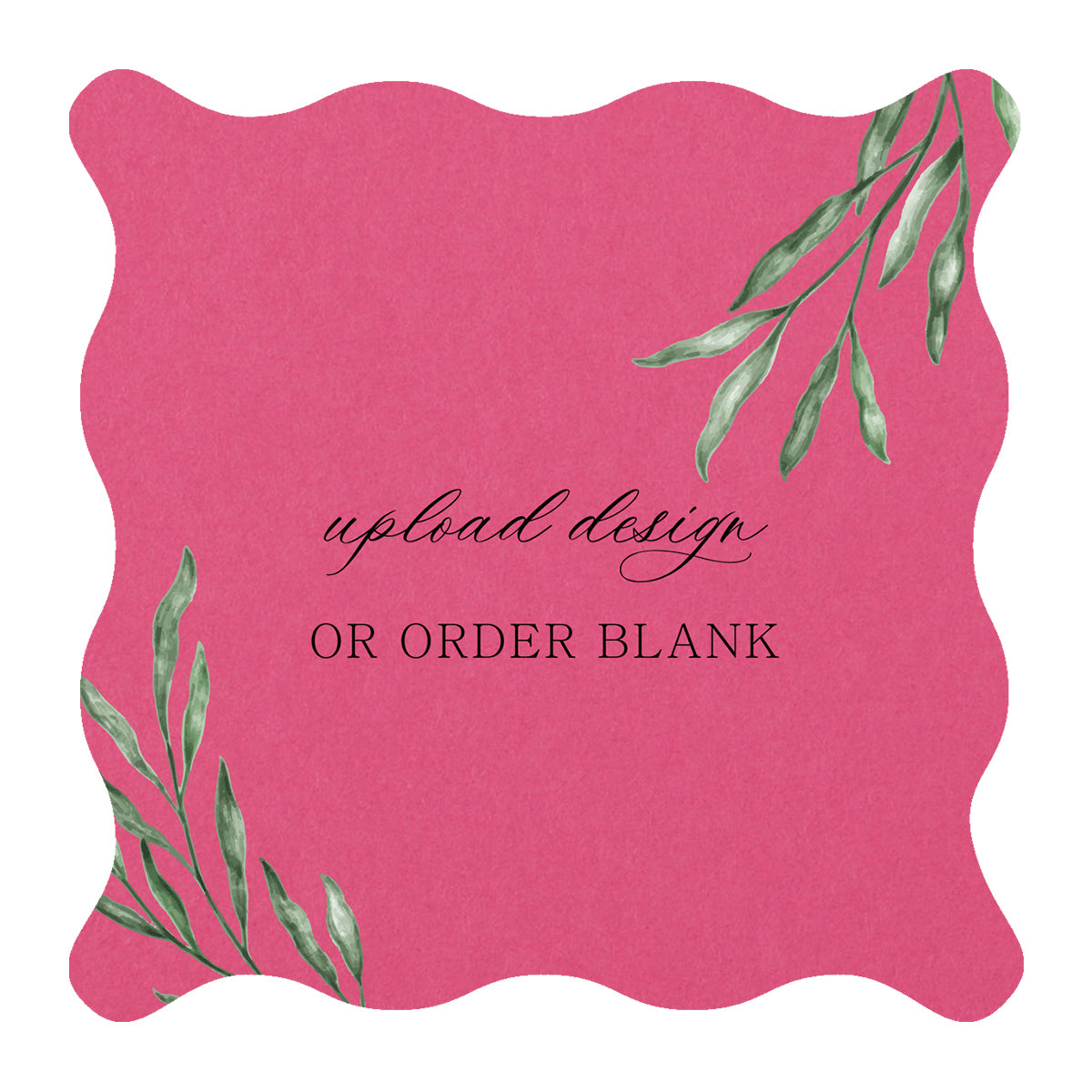 Custom Wedding Prints on Diecut Shaped Cardstock | Shape S102