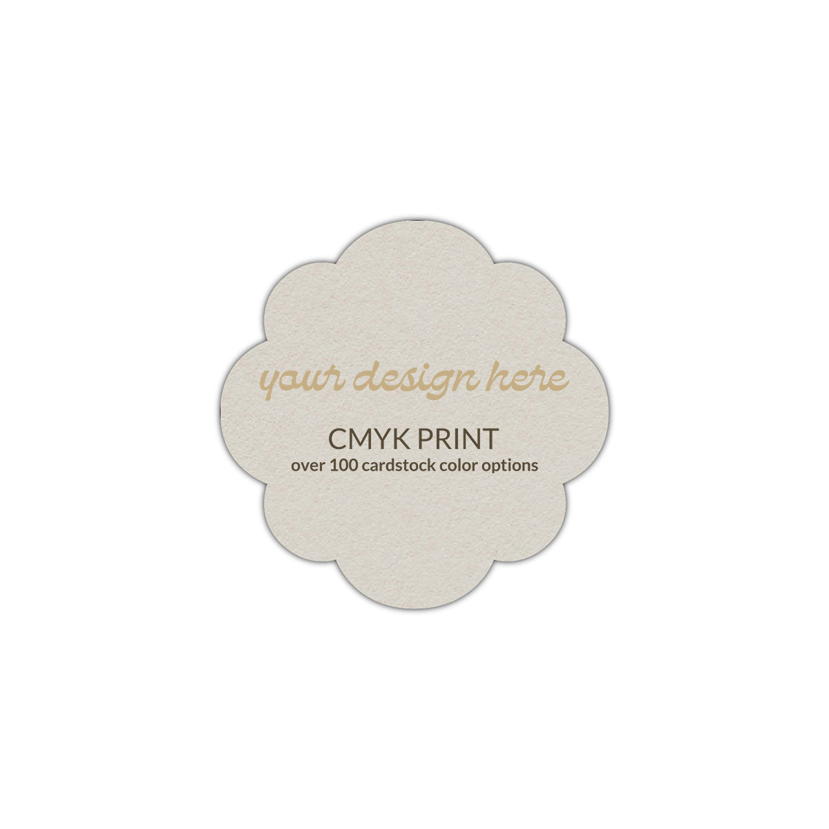 Shape S103 Diecut Card | CMYK Print | 2.5" x 2.5"