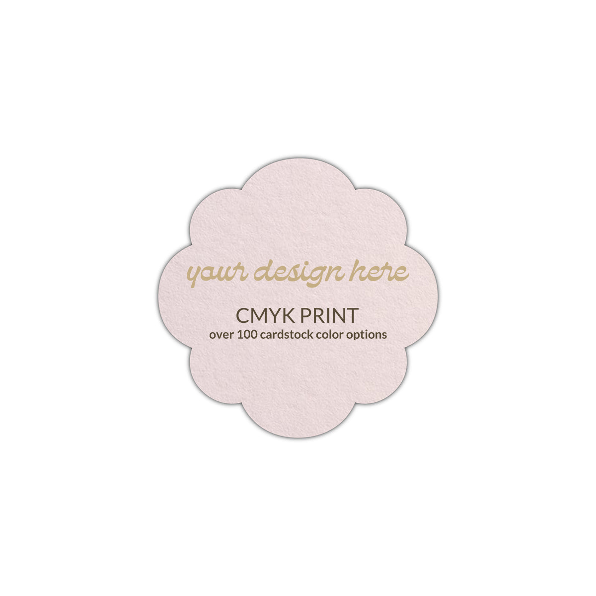Shape S103 Diecut Card | CMYK Print | 4.75" x 4.75"