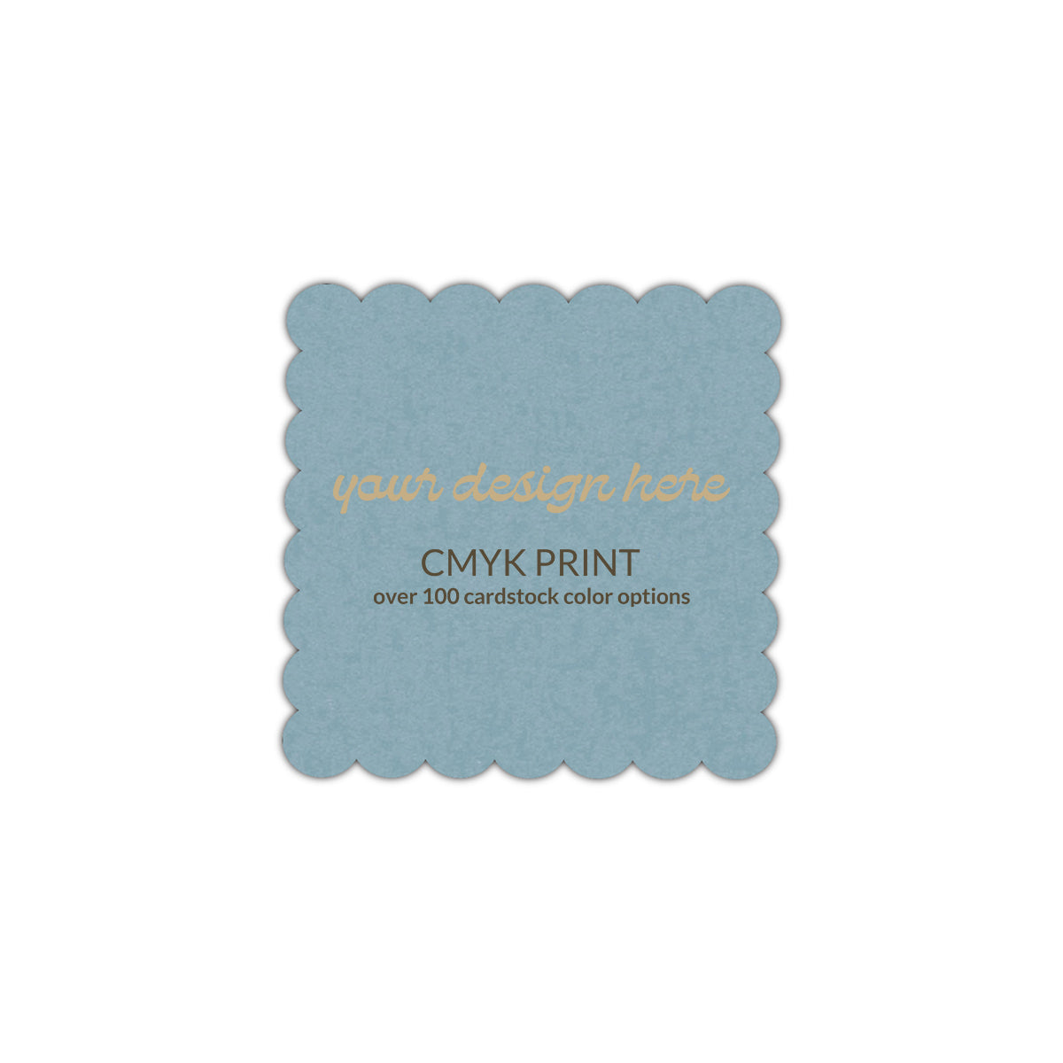 Shape S105 Diecut Card | CMYK Print | 4.25" x 4.25"