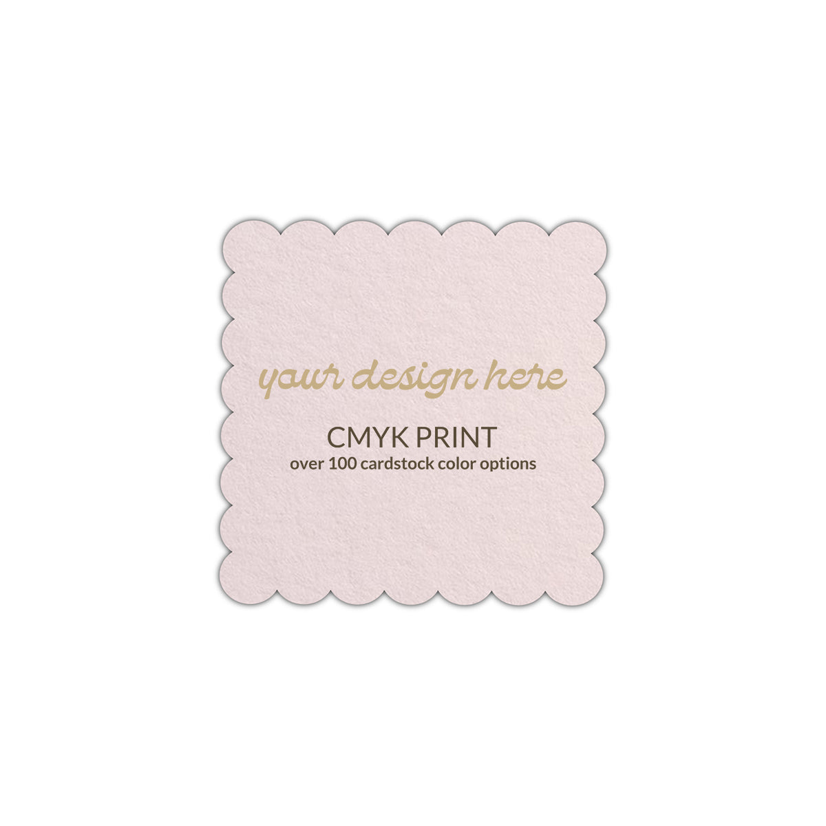 Shape S105 Diecut Card | CMYK Print | 3.5" x 3.5"