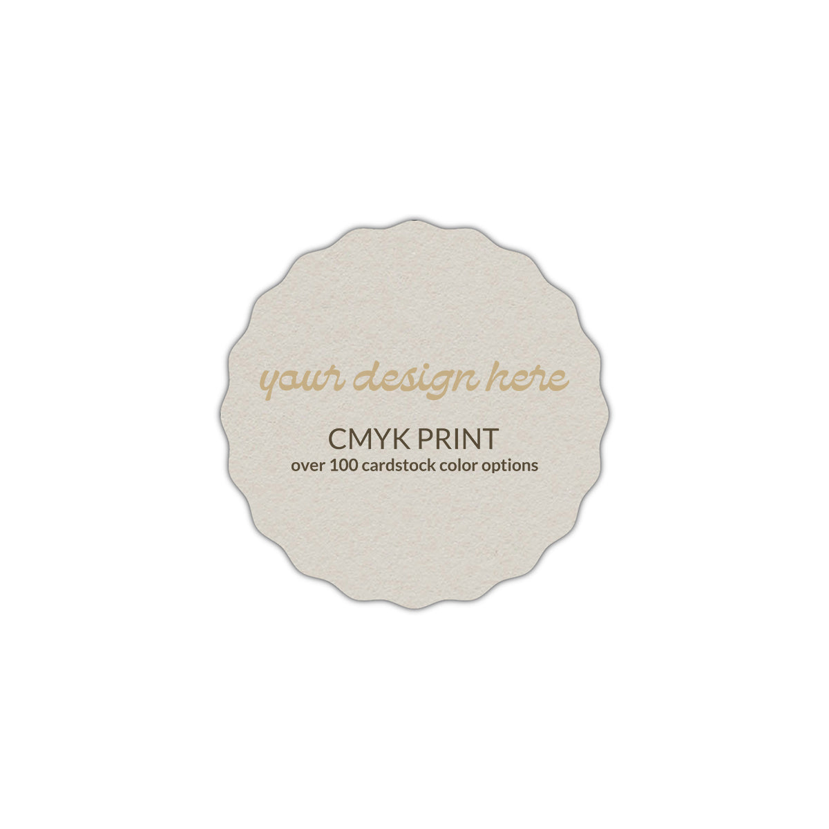 Shape S108 Diecut Card | CMYK Print | 5" x 5"