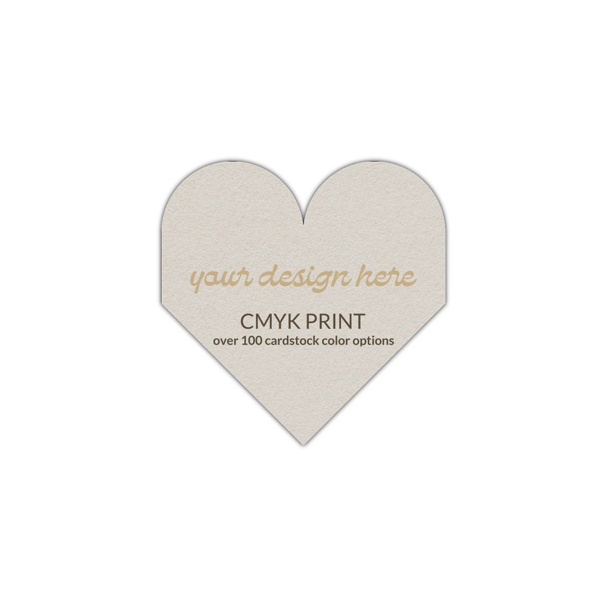 Shape S109 Diecut Card | CMYK Print | 5" x 5"