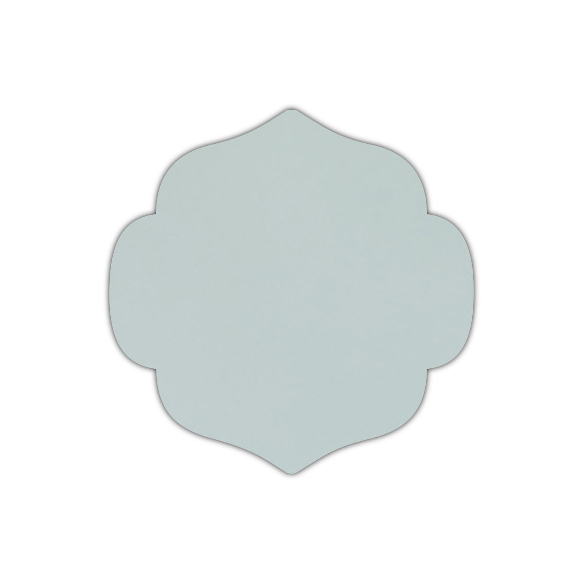 CMYK Print on Shimmer Aquamarine Cardstock | Shape S10 | 6" x 6"