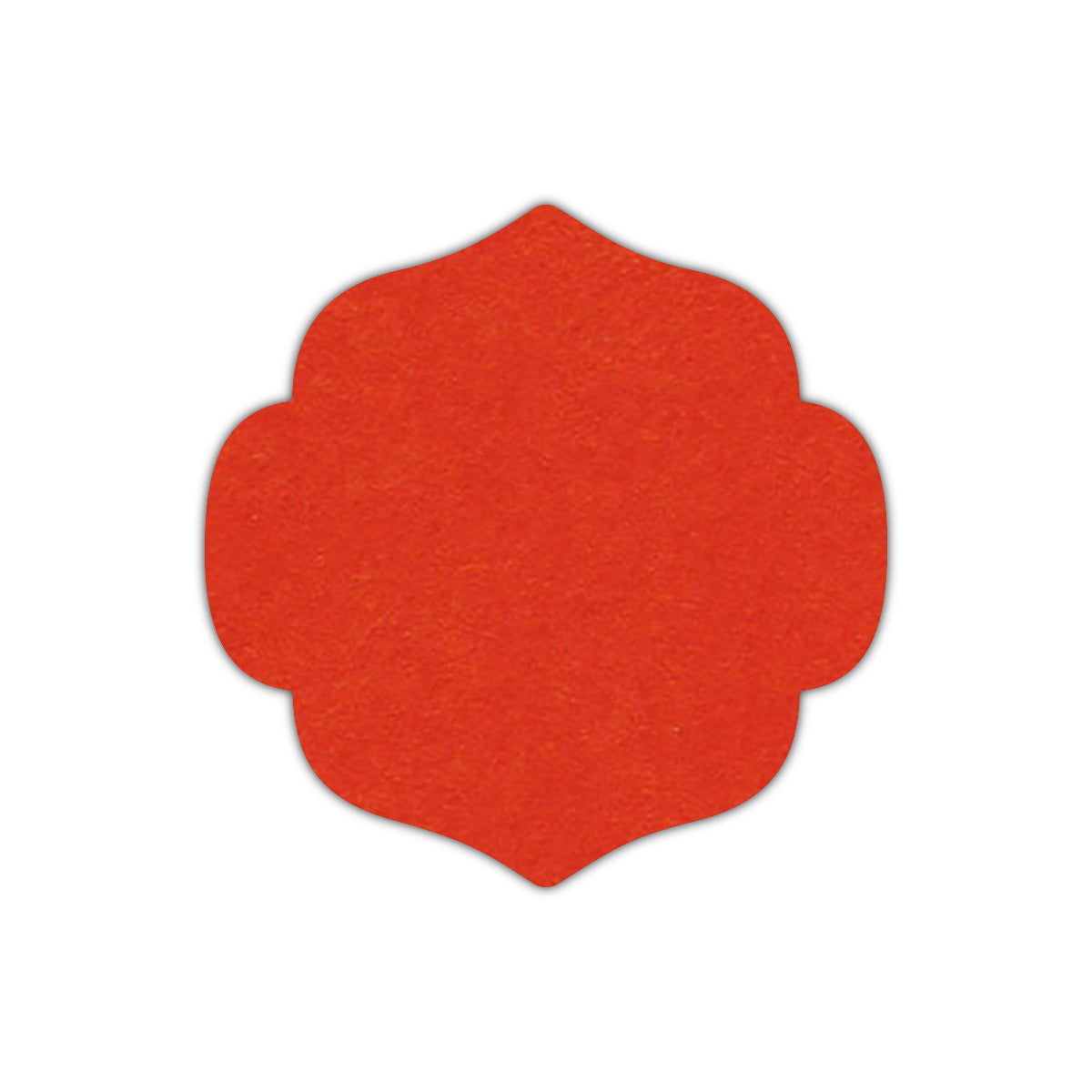 CMYK Print on Chili Pepper Cardstock | Shape S10 | 2" x 2"