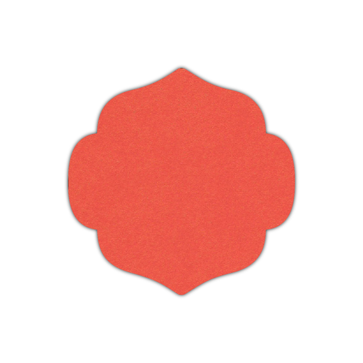 CMYK Print on Coral Cardstock | Shape S10 | 4.25" x 4.25"
