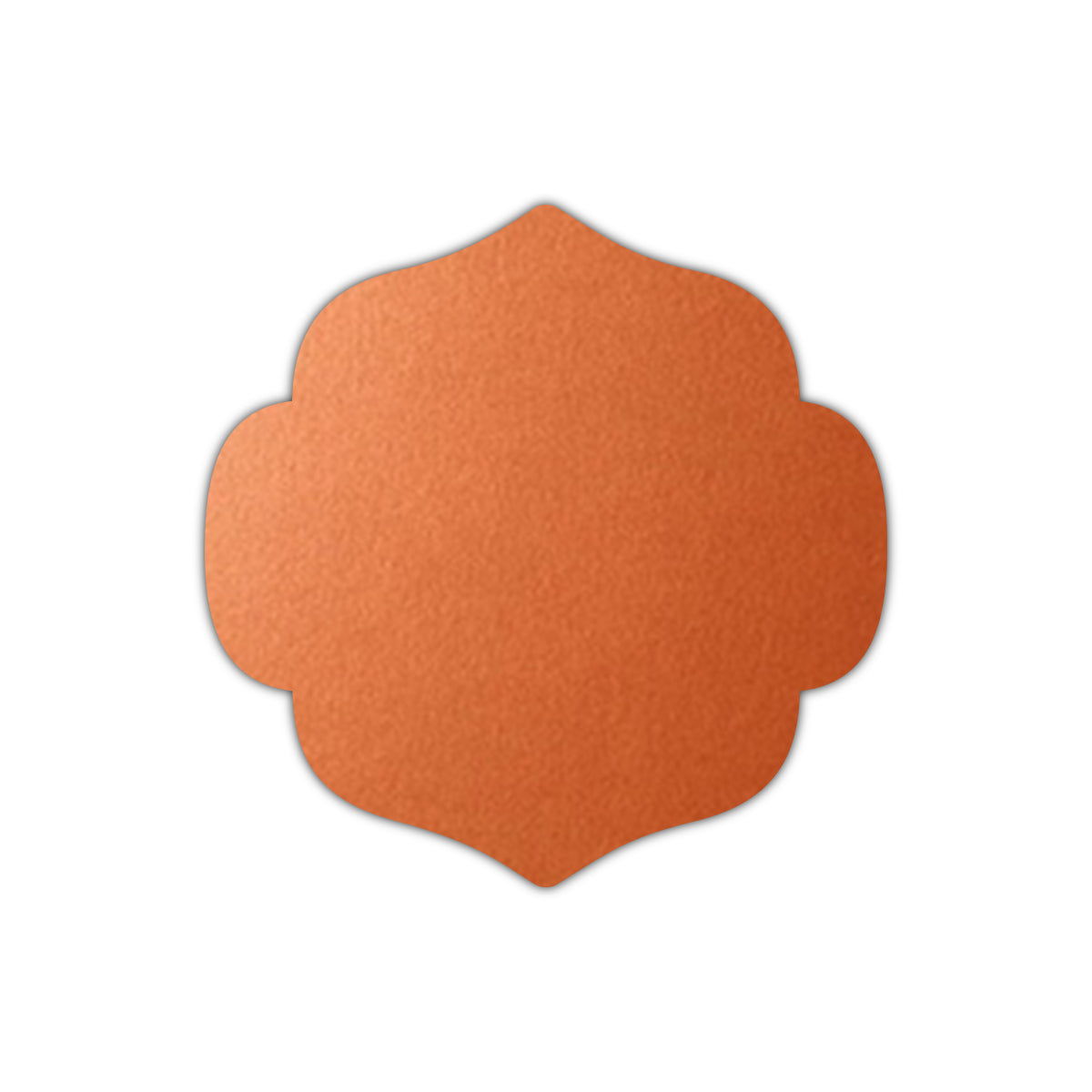 CMYK Print on Shimmer Flame Cardstock | Shape S10 | 5.5" x 5.5"