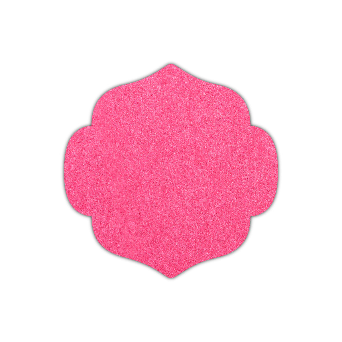 CMYK Print on Hot Pink Cardstock | Shape S10 | 3" x 3"