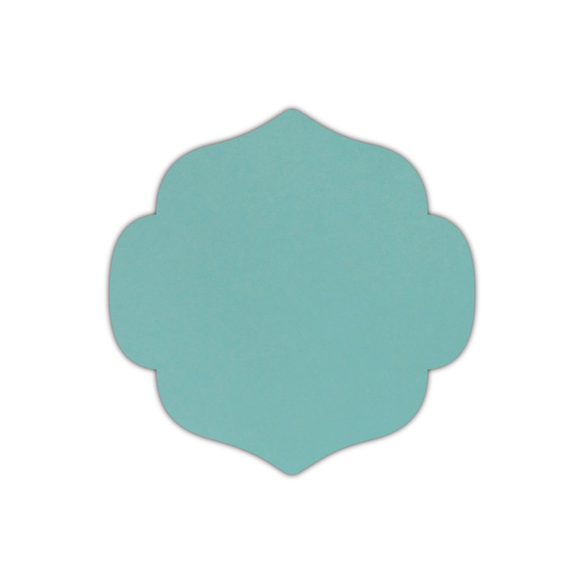 CMYK Print on Shimmer Lagoon Cardstock | Shape S10 | 7.5" x 7.5"