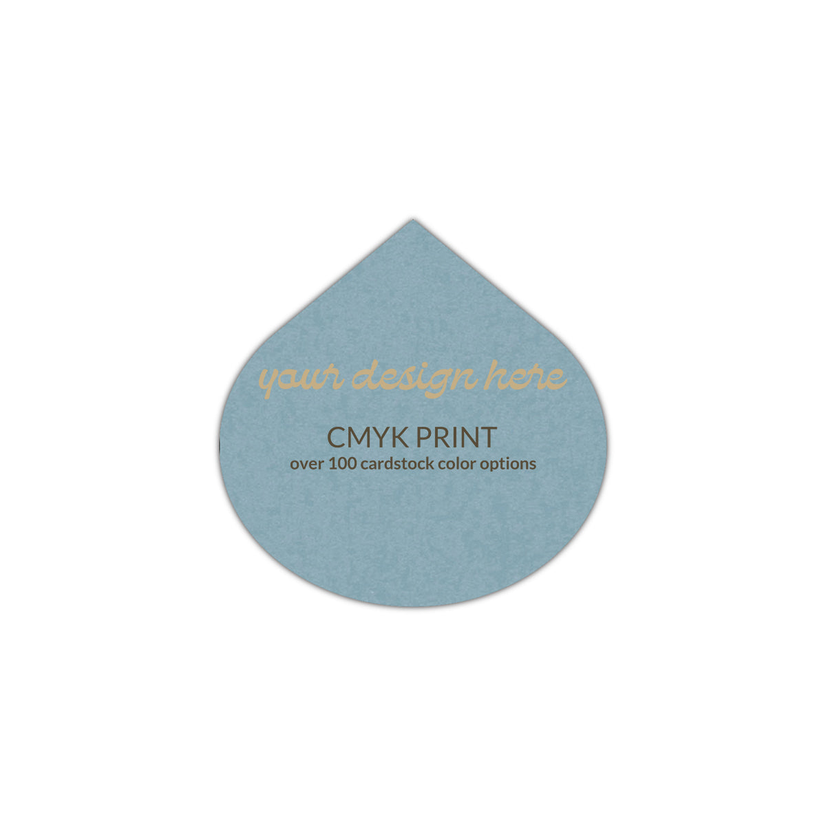 Shape S115 Diecut Card | CMYK Print | 8" x 8"