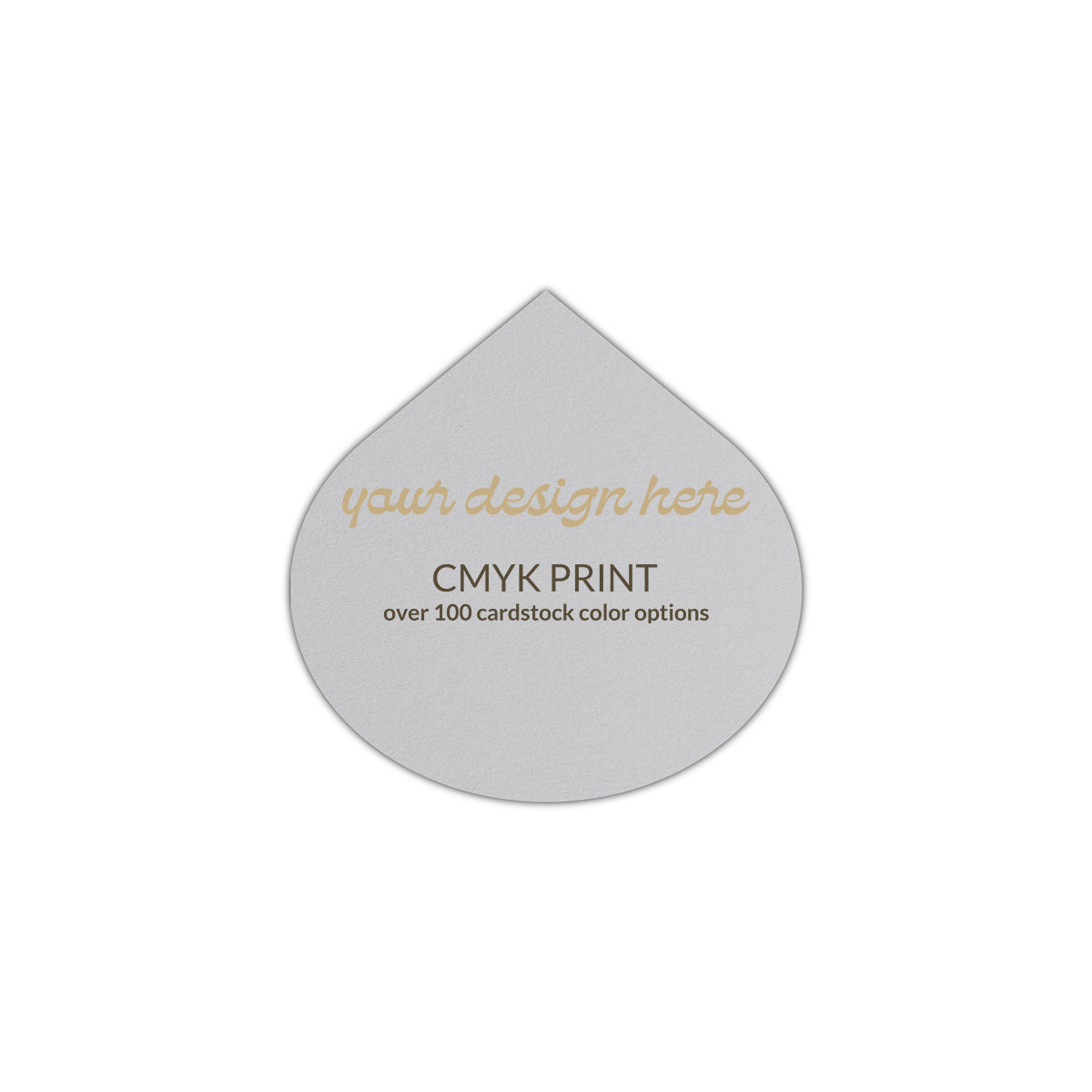 Shape S115 Diecut Card | CMYK Print | 3.25" x 3.25"