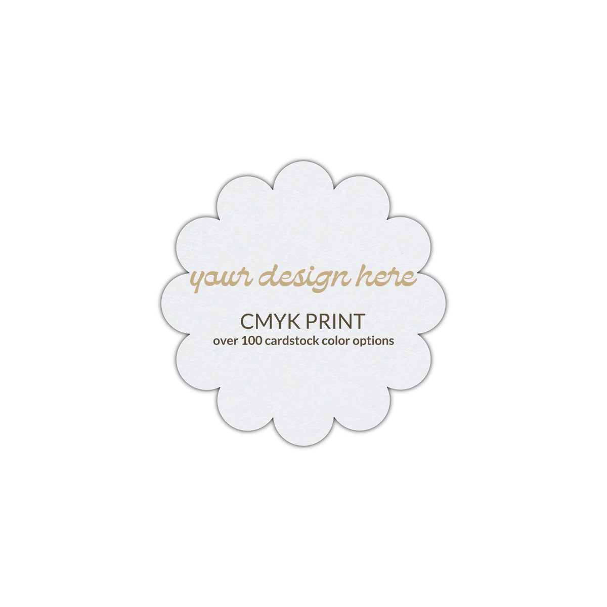 Shape S117 Diecut Card | CMYK Print | 7.75" x 7.75"