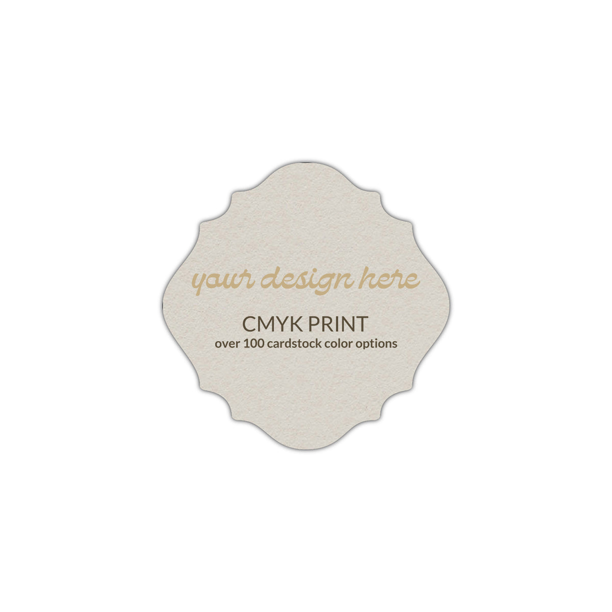 Shape S13 Diecut Card | CMYK Print | 7.5" x 7.5"