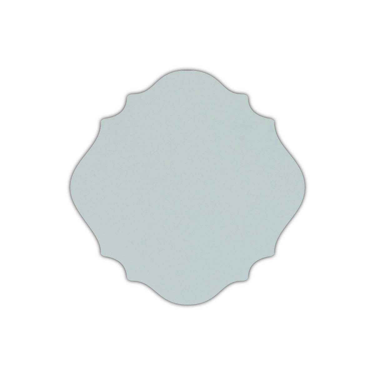 CMYK Print on Shimmer Aquamarine Cardstock | Shape S13 | 2.75" x 2.75"