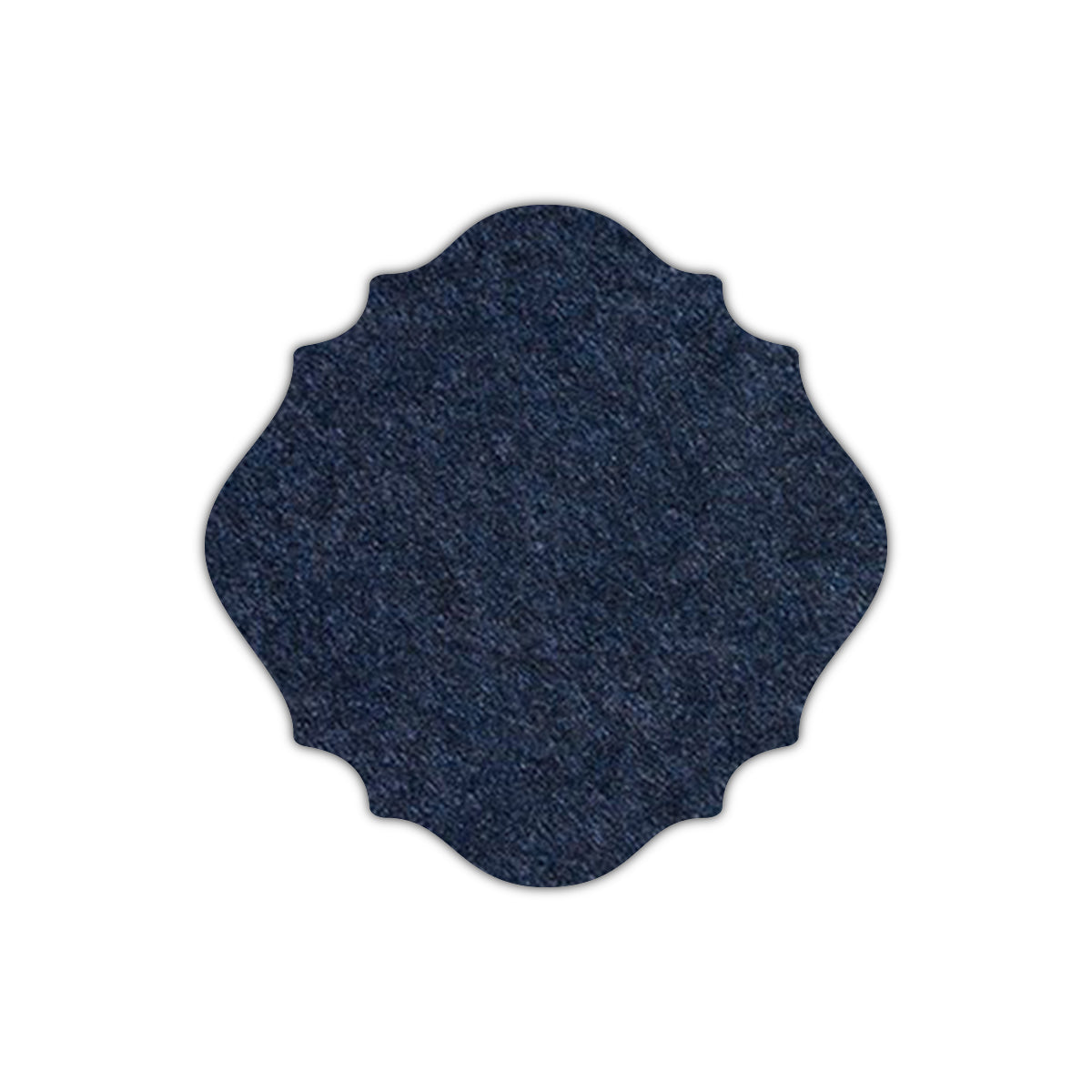 CMYK Print on Dark Navy Blue Cardstock | Shape S13 | 8" x 8"