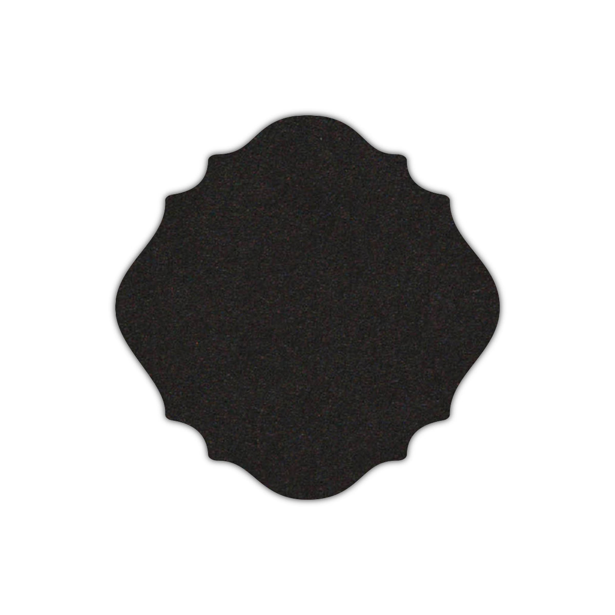 CMYK Print on Deep Black Cardstock | Shape S13 | 7" x 7"