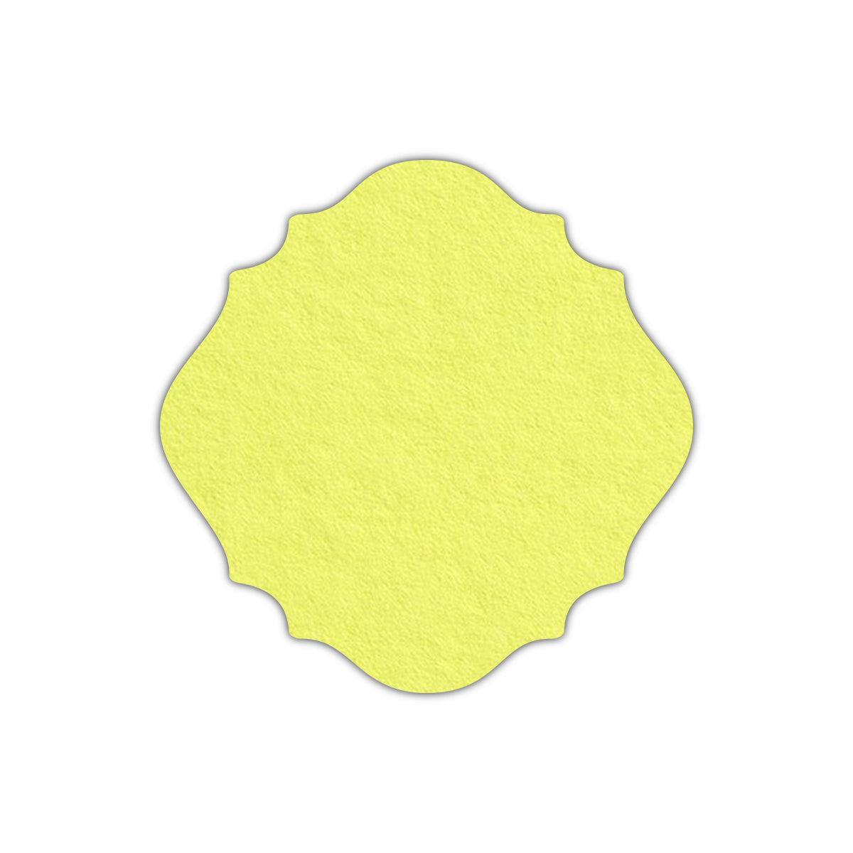 CMYK Print on Key Lime Cardstock | Shape S13 | 4" x 4"