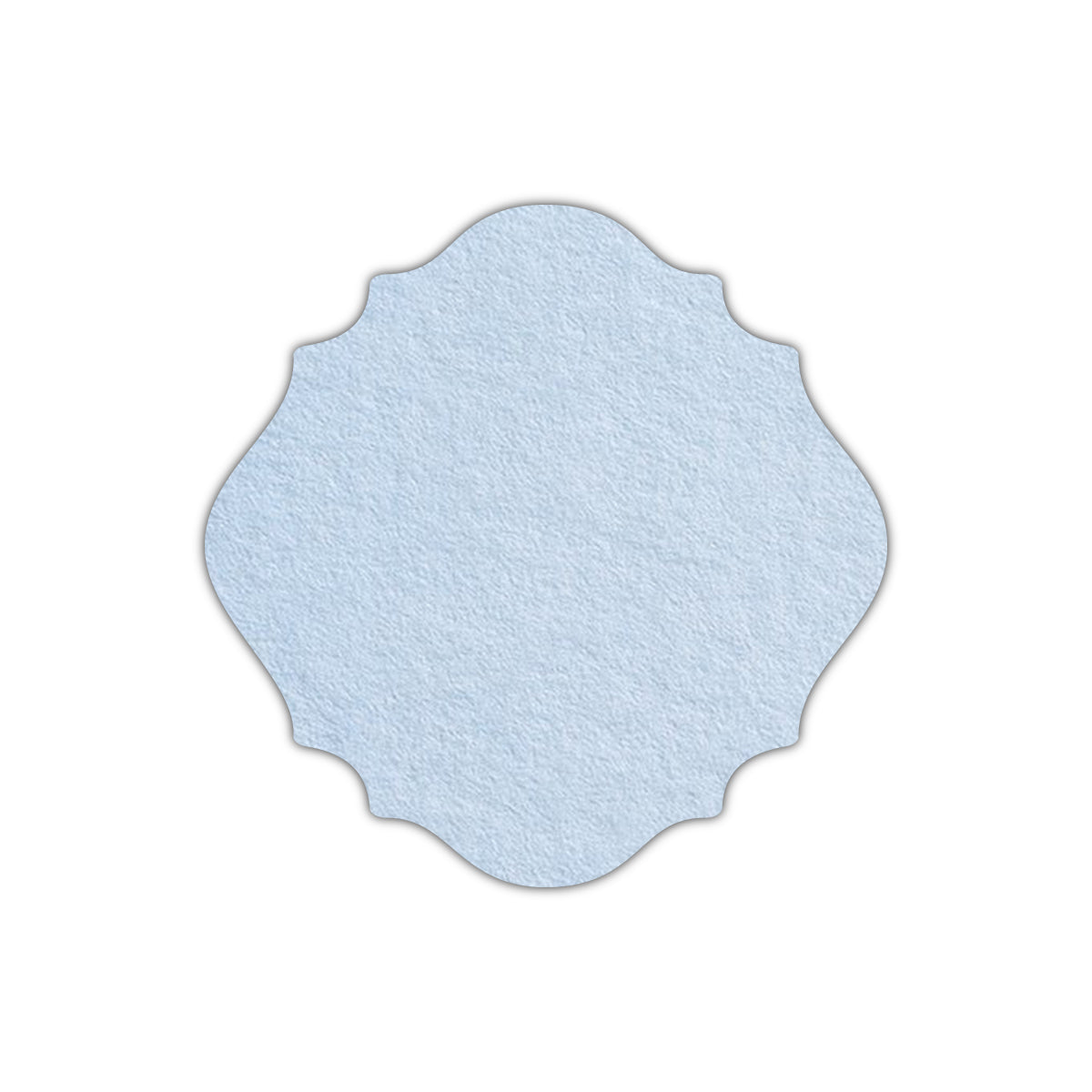 CMYK Print on Light Sky Blue Cardstock | Shape S13 | 4" x 4"